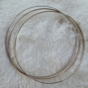 Entwined bangles silver